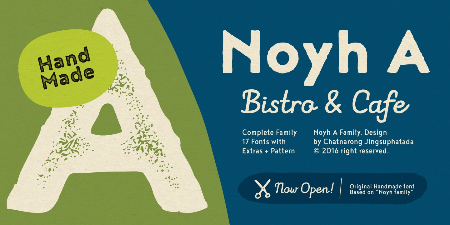 Beispiel einer Noyh A Bistro Rough-Schriftart